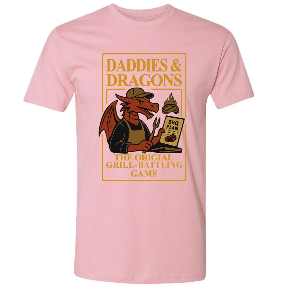 Daddies & Dragons Premium Unisex T-Shirt - Light Pink - 3