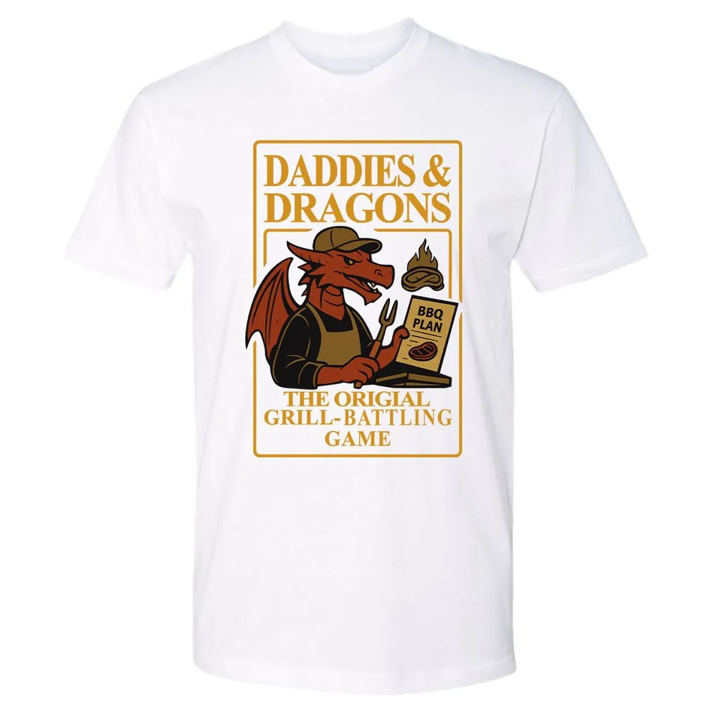 Daddies & Dragons Premium Unisex T-Shirt - White - 4
