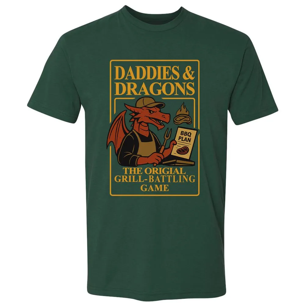 Daddies & Dragons Premium Unisex T-Shirt - Forest Green - 13