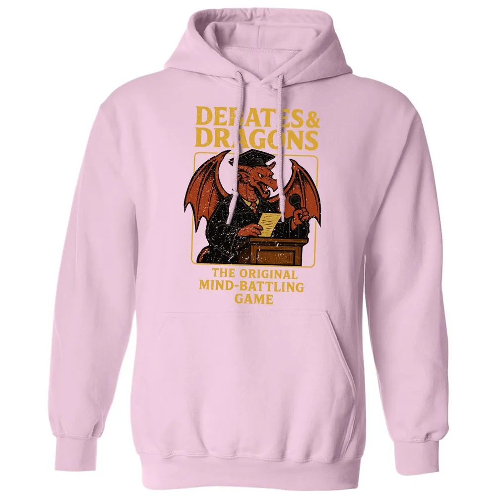 Debates & Dragons Classic Unisex Hoodie - Light Pink - 3
