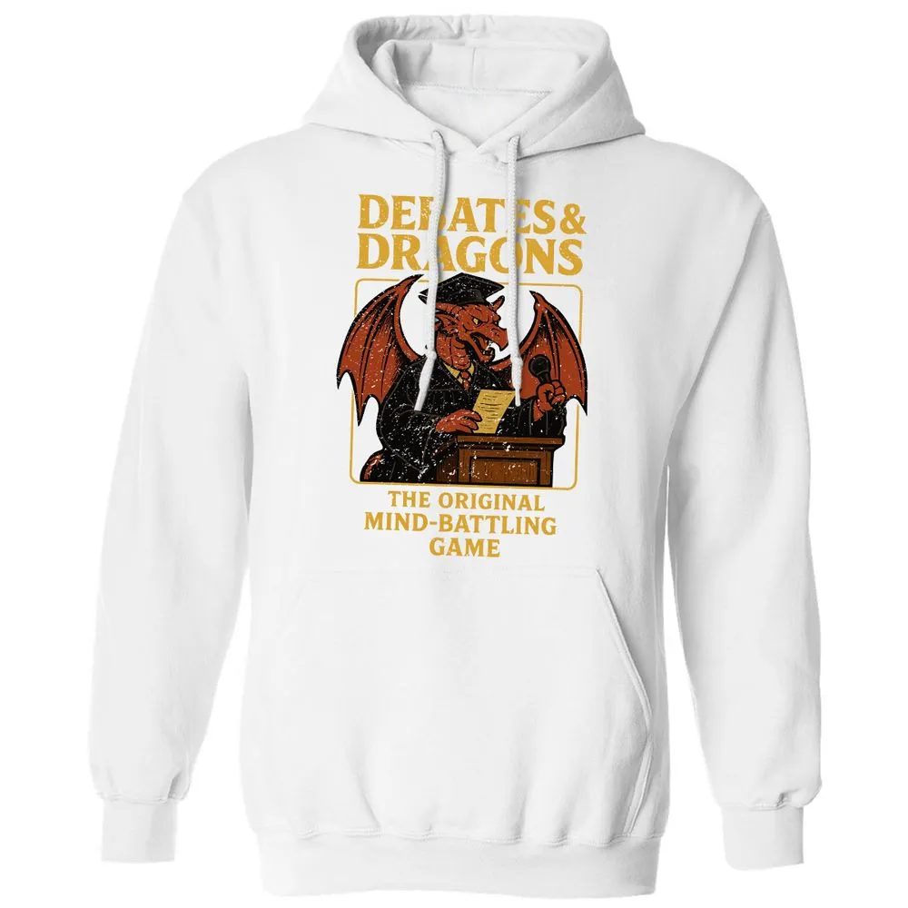 Debates & Dragons Classic Unisex Hoodie - White - 11