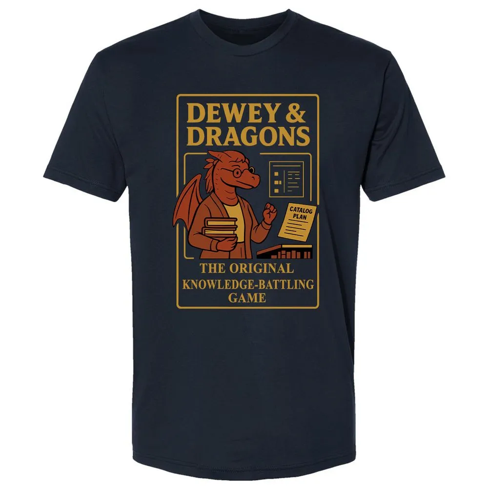 Dewey & Dragons Premium Unisex T-Shirt - Midnight Navy - 2