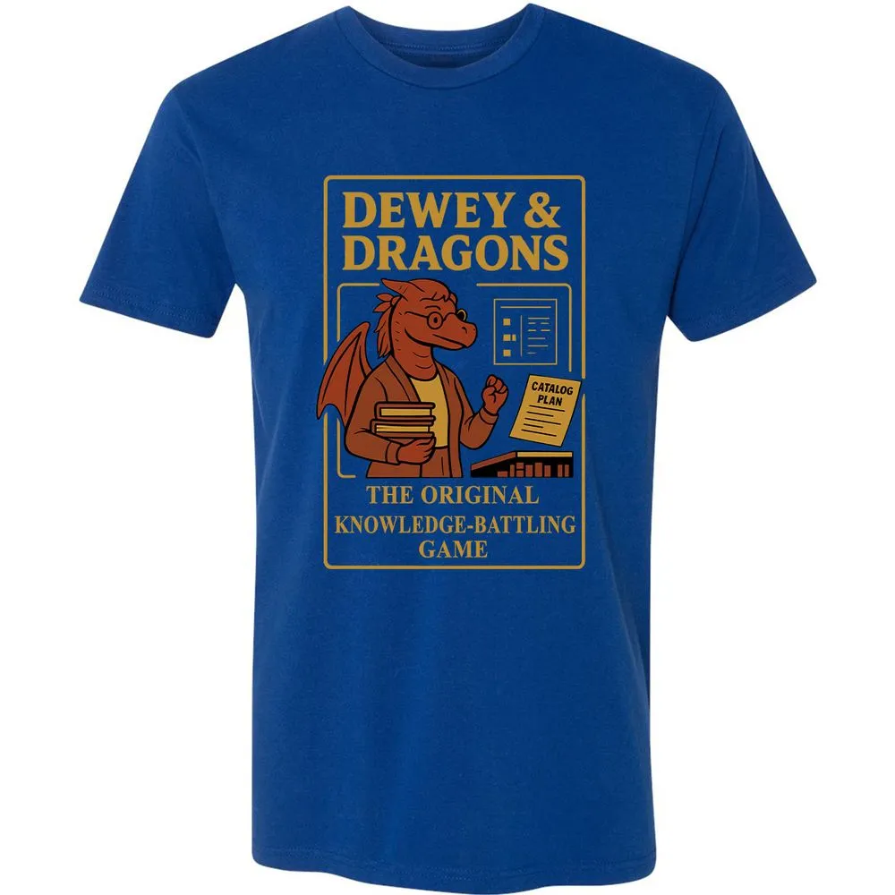 Dewey & Dragons Premium Unisex T-Shirt - Royal - 10