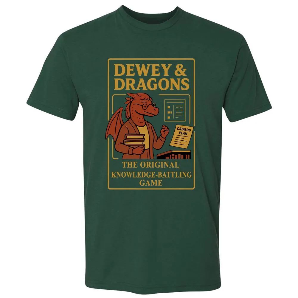 Dewey & Dragons Premium Unisex T-Shirt - Forest Green - 13