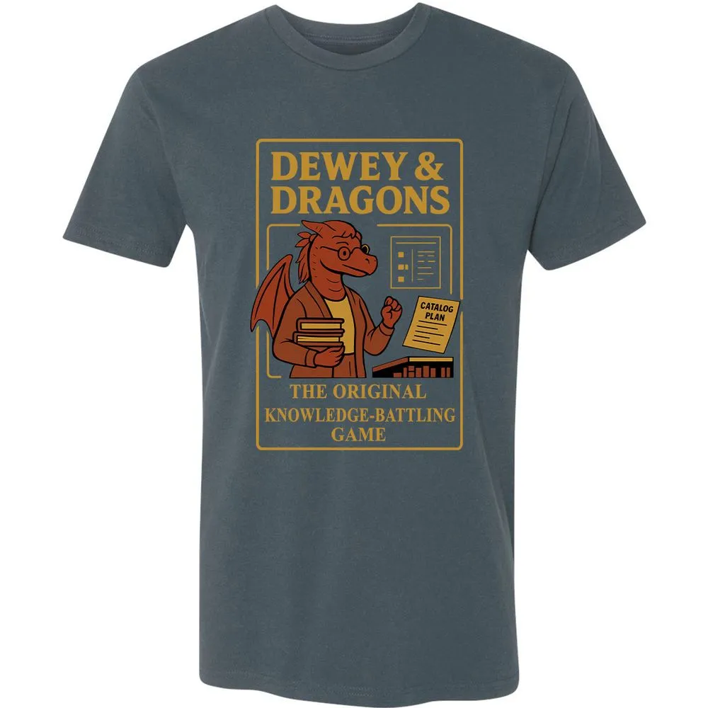 Dewey & Dragons Premium Unisex T-Shirt - Indigo - 15