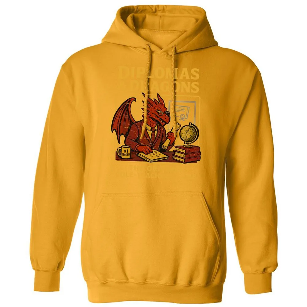 Diplomas & Dragons Classic Unisex Hoodie - Gold - 12