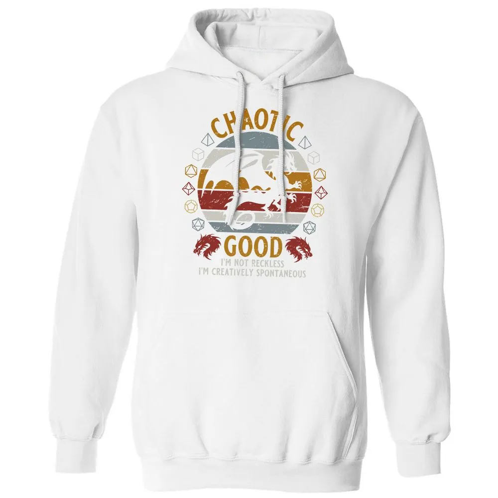 Chaotic Good Classic Unisex Hoodie - White - 11