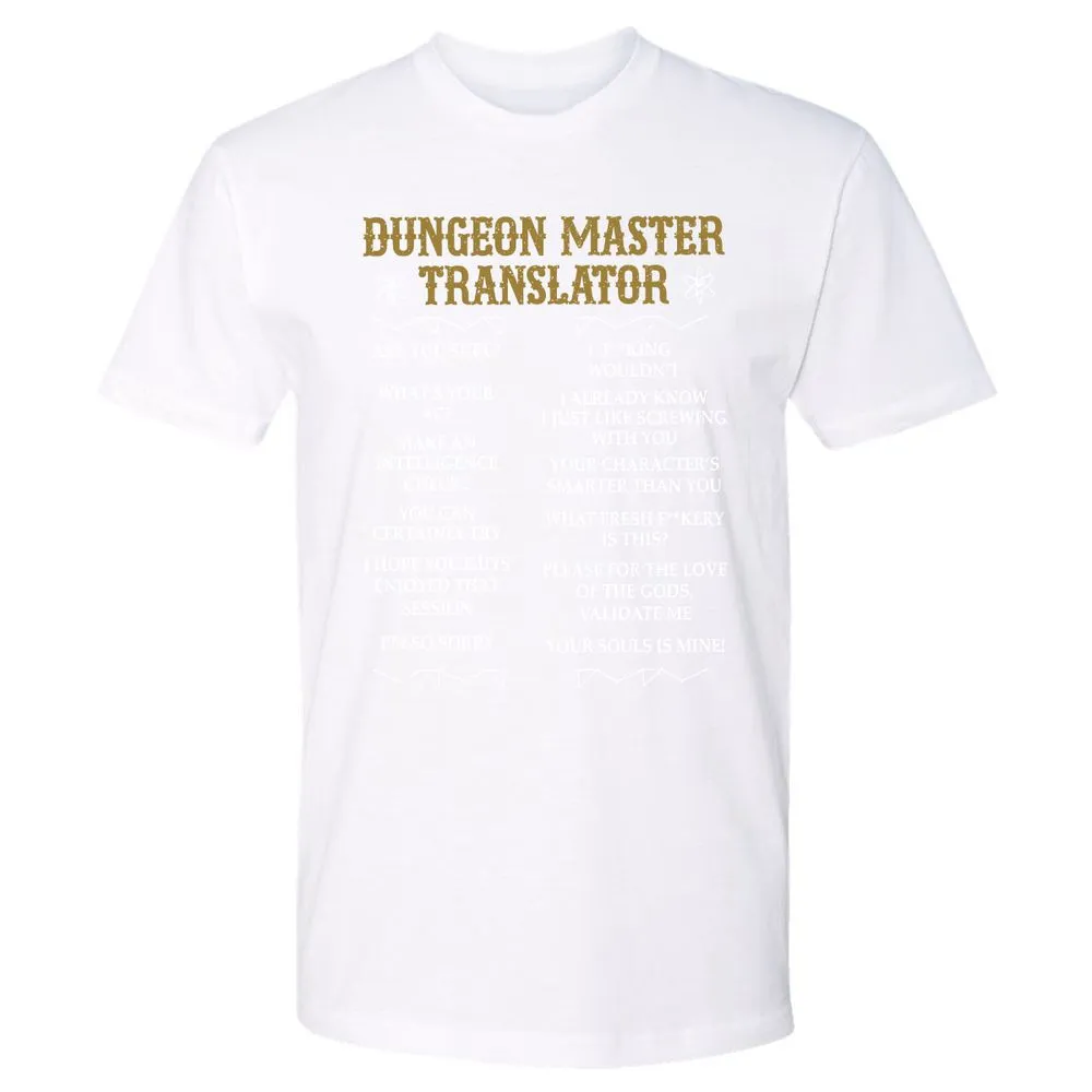 Dungeon Master Translator Premium Unisex T-Shirt - White - 4