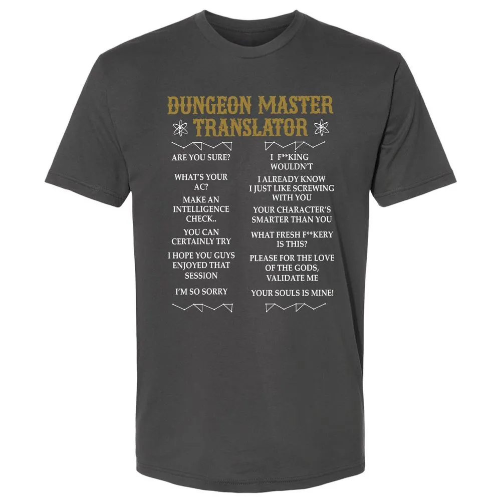Dungeon Master Translator Premium Unisex T-Shirt - Heavy Metal - 8