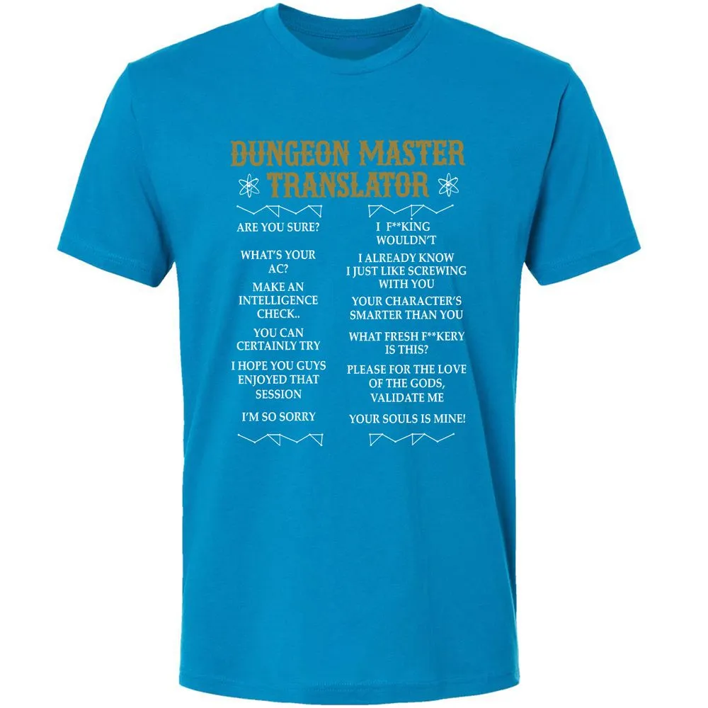Dungeon Master Translator Premium Unisex T-Shirt - Turquoise - 16