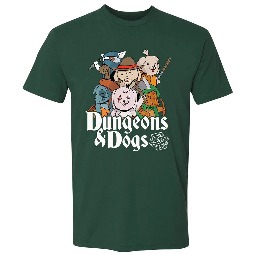 Dungeons & Dogs Premium Unisex T-Shirt - Forest Green - 13
