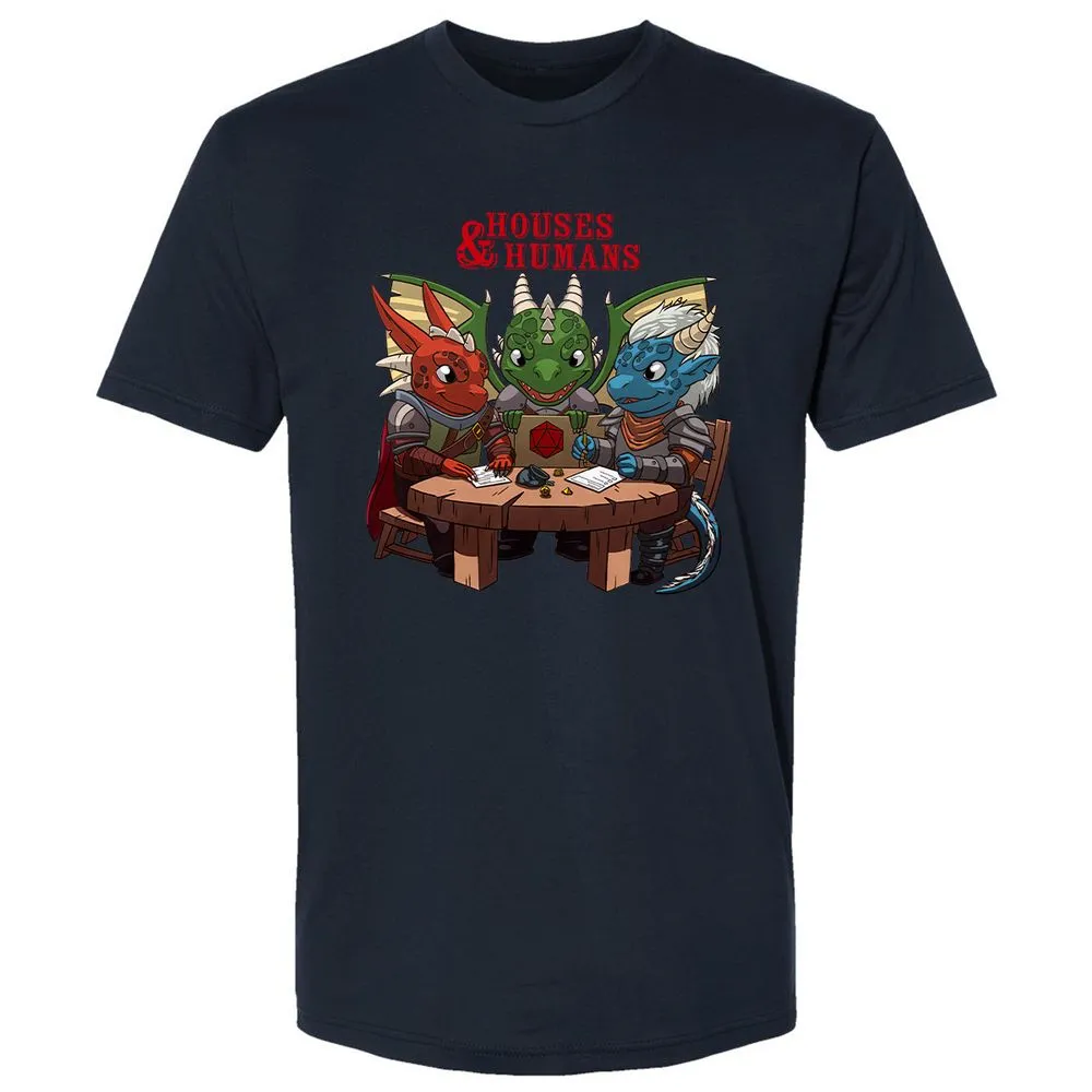 Houses & Humans Premium Unisex T-Shirt - Midnight Navy - 2