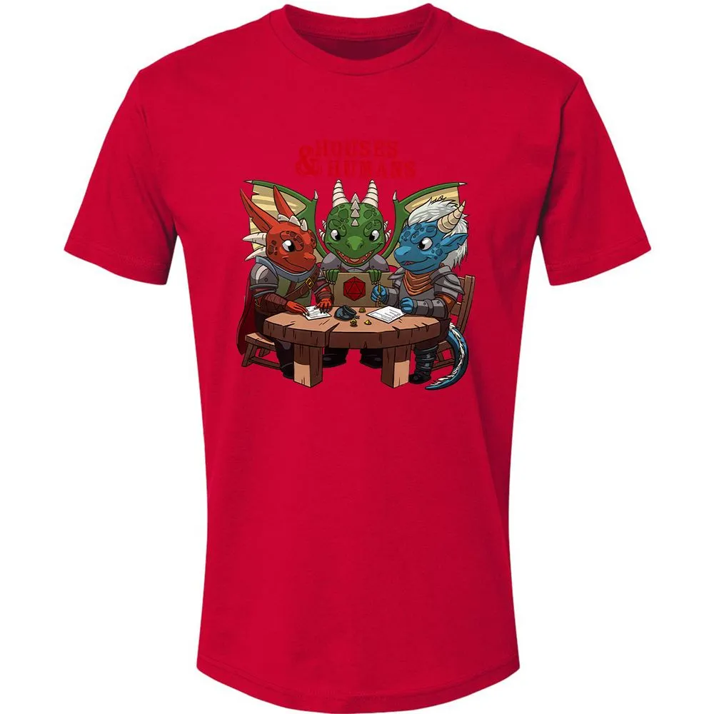 Houses & Humans Premium Unisex T-Shirt - Red - 6