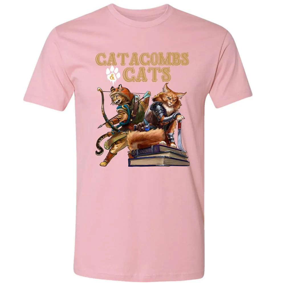 Catacombs & Cats Premium Unisex T-Shirt - Light Pink - 3