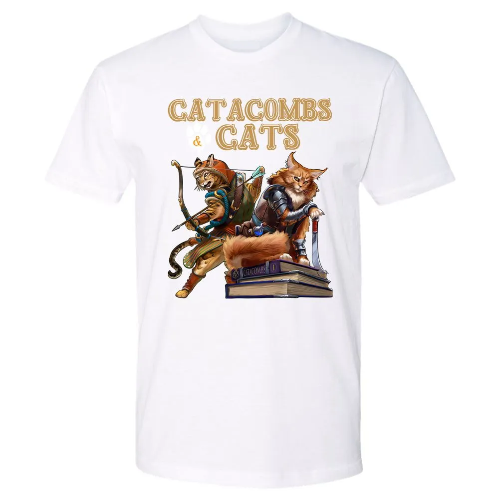 Catacombs & Cats Premium Unisex T-Shirt - White - 4