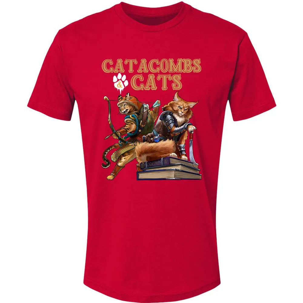 Catacombs & Cats Premium Unisex T-Shirt - Red - 6