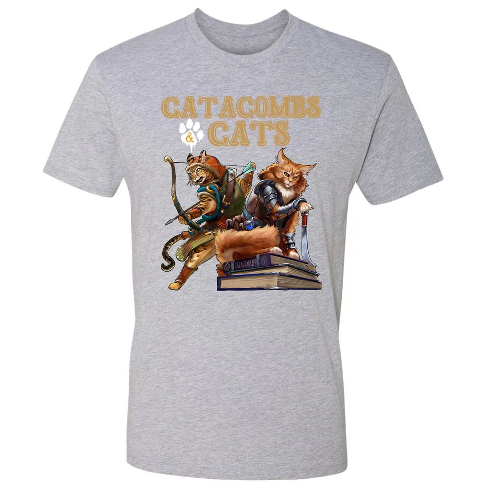 Catacombs & Cats Premium Unisex T-Shirt - Heather Grey - 9