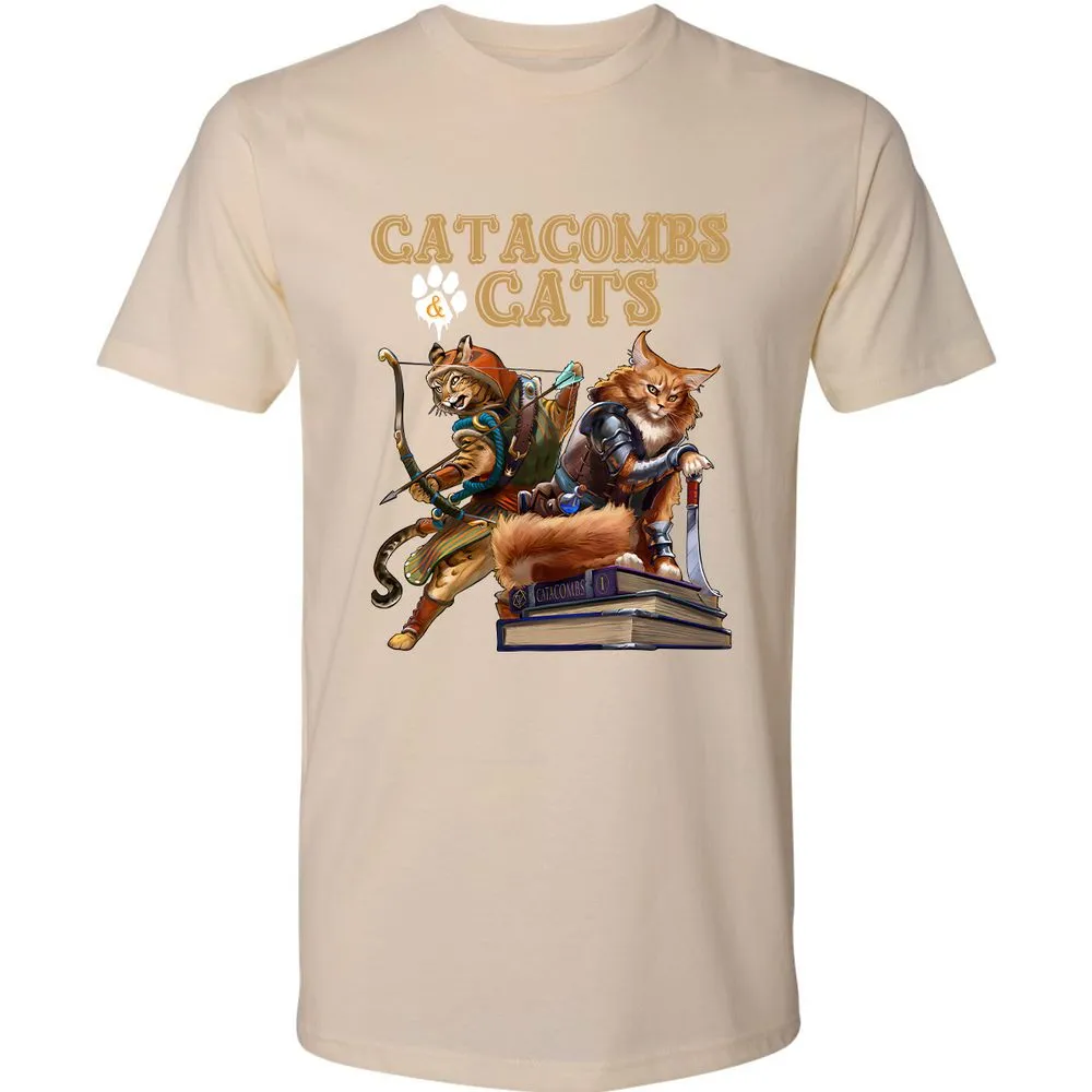 Catacombs & Cats Premium Unisex T-Shirt - Cream - 14