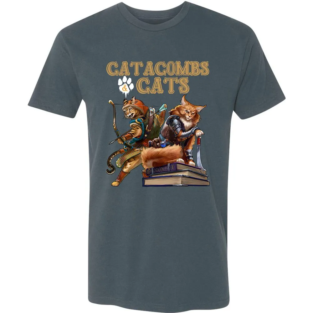 Catacombs & Cats Premium Unisex T-Shirt - Indigo - 15
