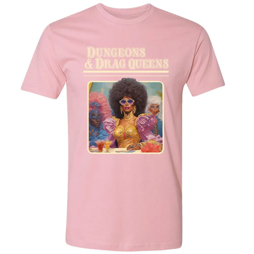 Dungeons & Drag Queens Premium Unisex T-Shirt - Light Pink - 3