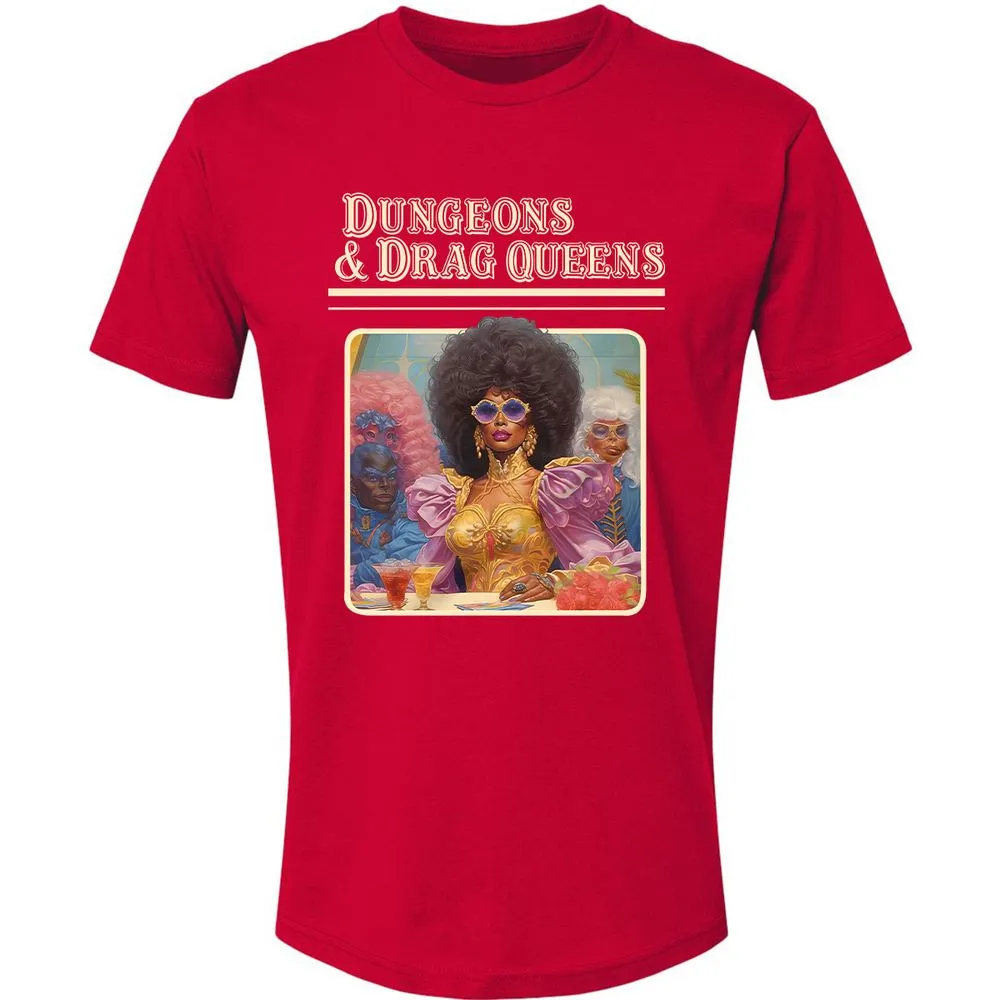 Dungeons & Drag Queens Premium Unisex T-Shirt - Red - 6