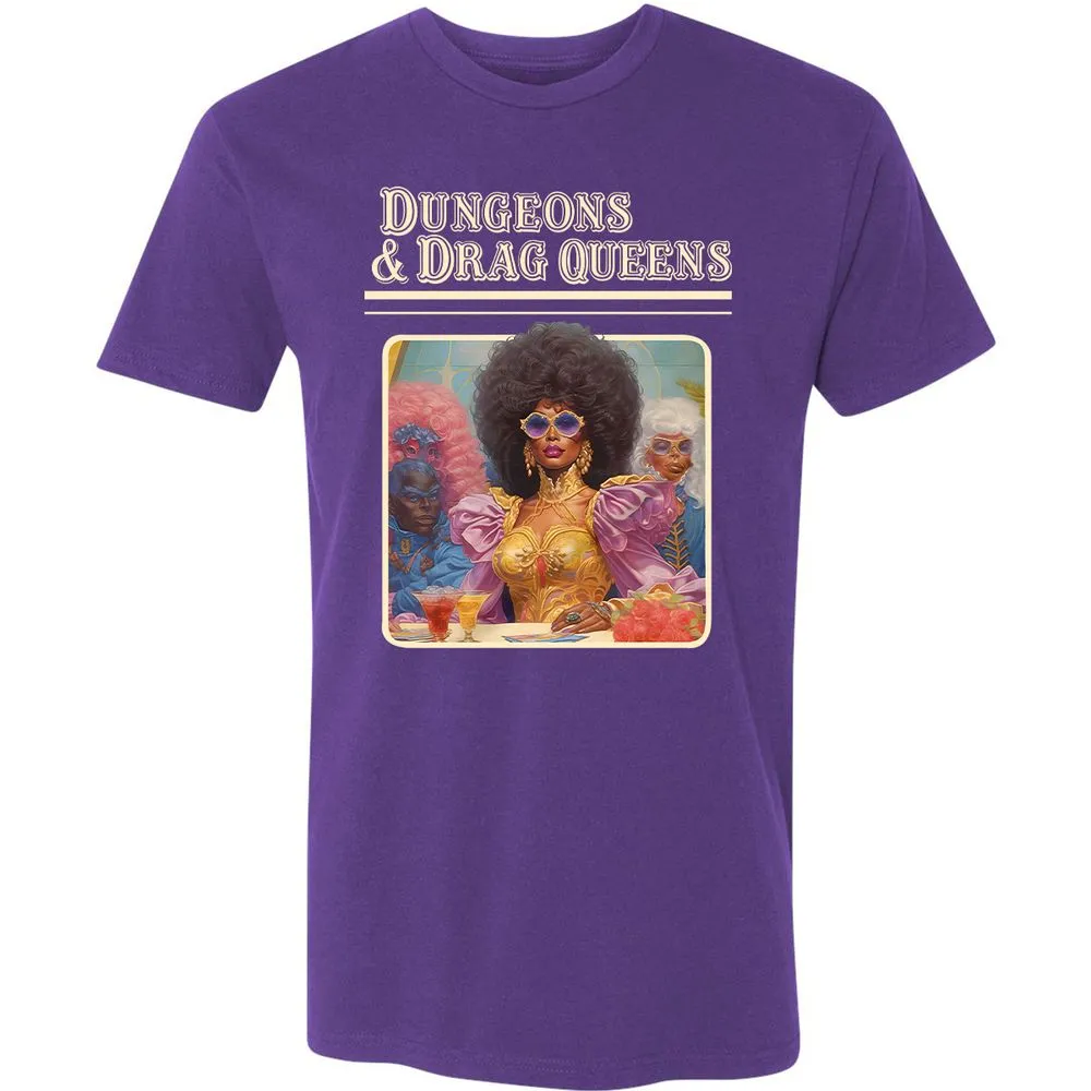 Dungeons & Drag Queens Premium Unisex T-Shirt - Purple Rush - 7