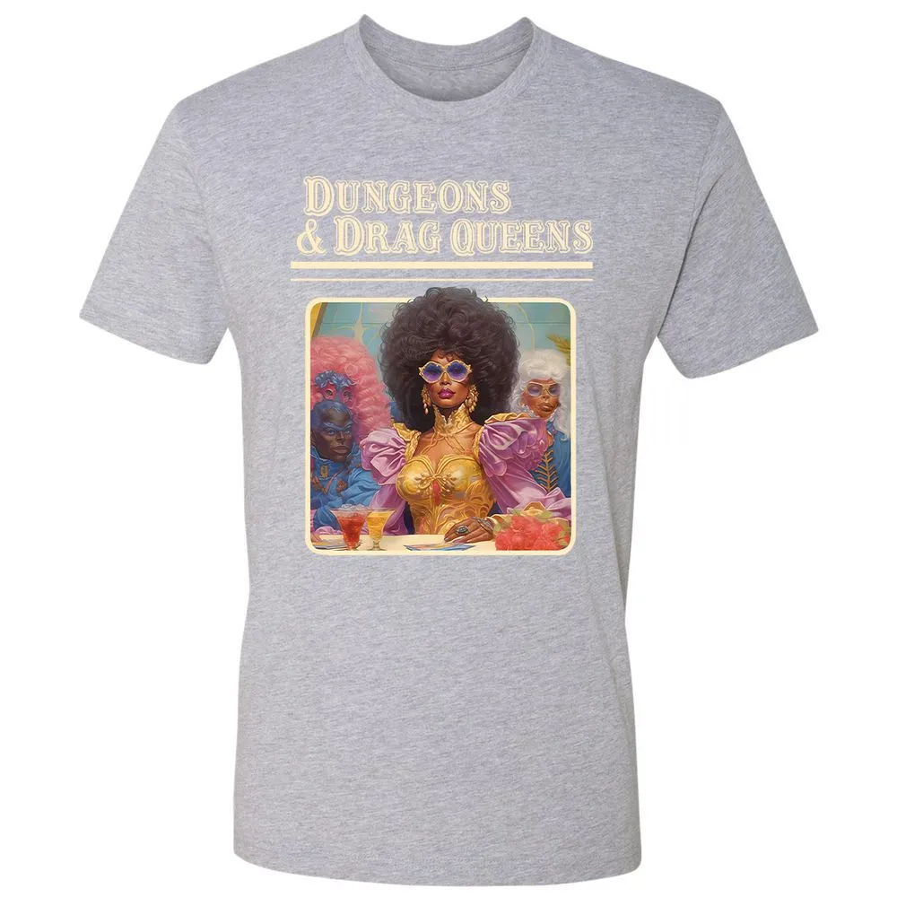 Dungeons & Drag Queens Premium Unisex T-Shirt - Heather Grey - 9