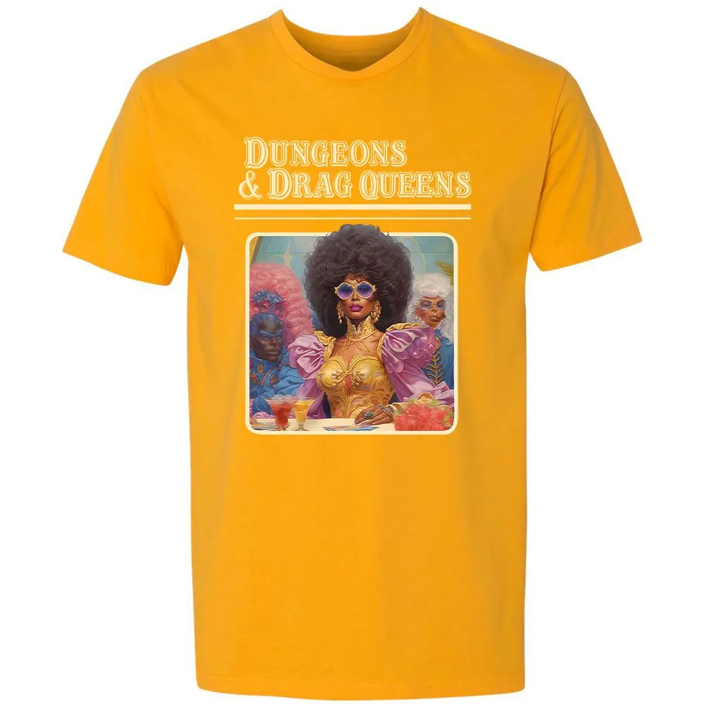 Dungeons & Drag Queens Premium Unisex T-Shirt - Gold - 12