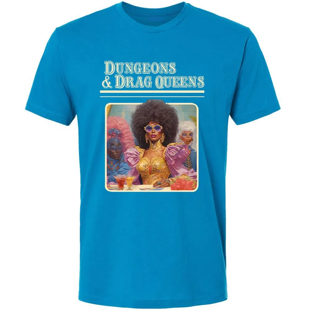 Dungeons & Drag Queens Premium Unisex T-Shirt - Turquoise - 16