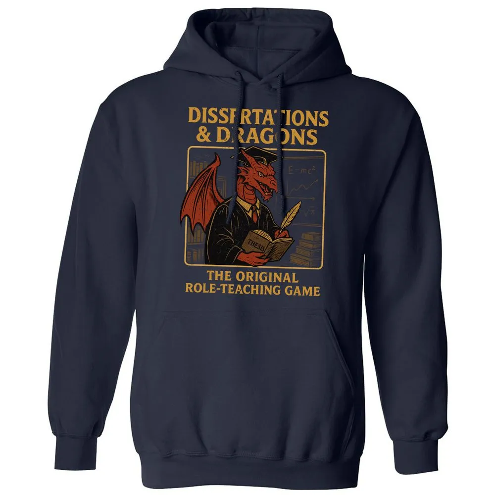 Disserations & Dragons Classic Unisex Hoodie - Navy - 2