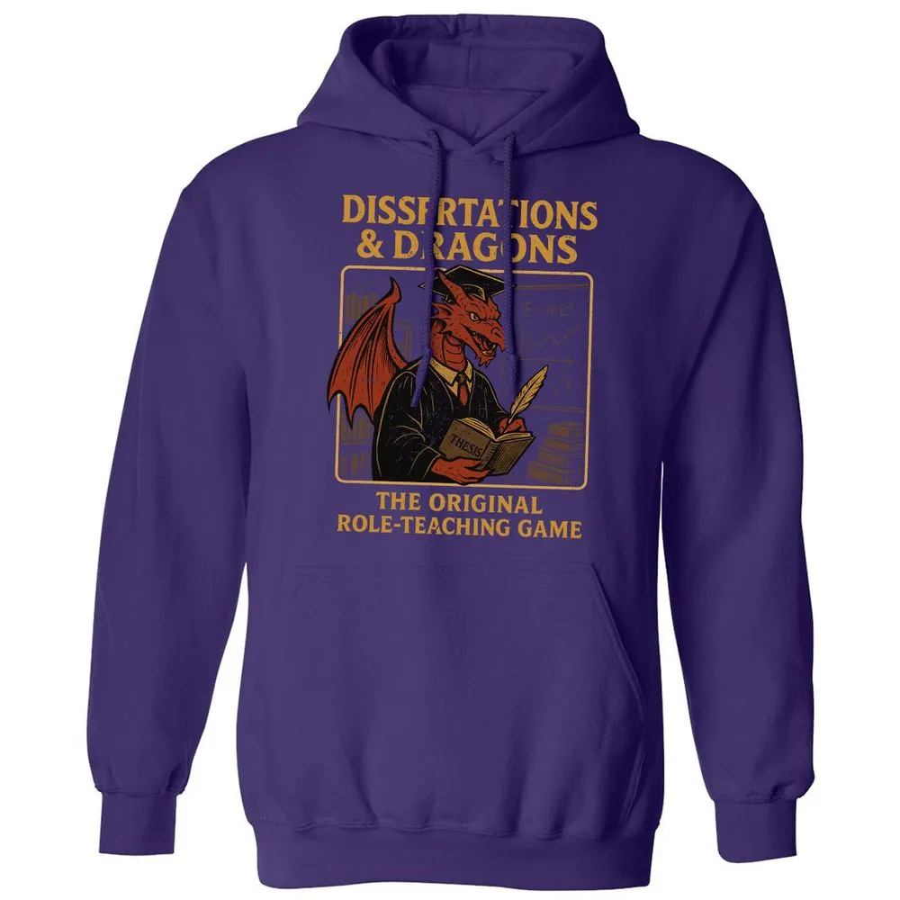 Disserations & Dragons Classic Unisex Hoodie - Purple - 6