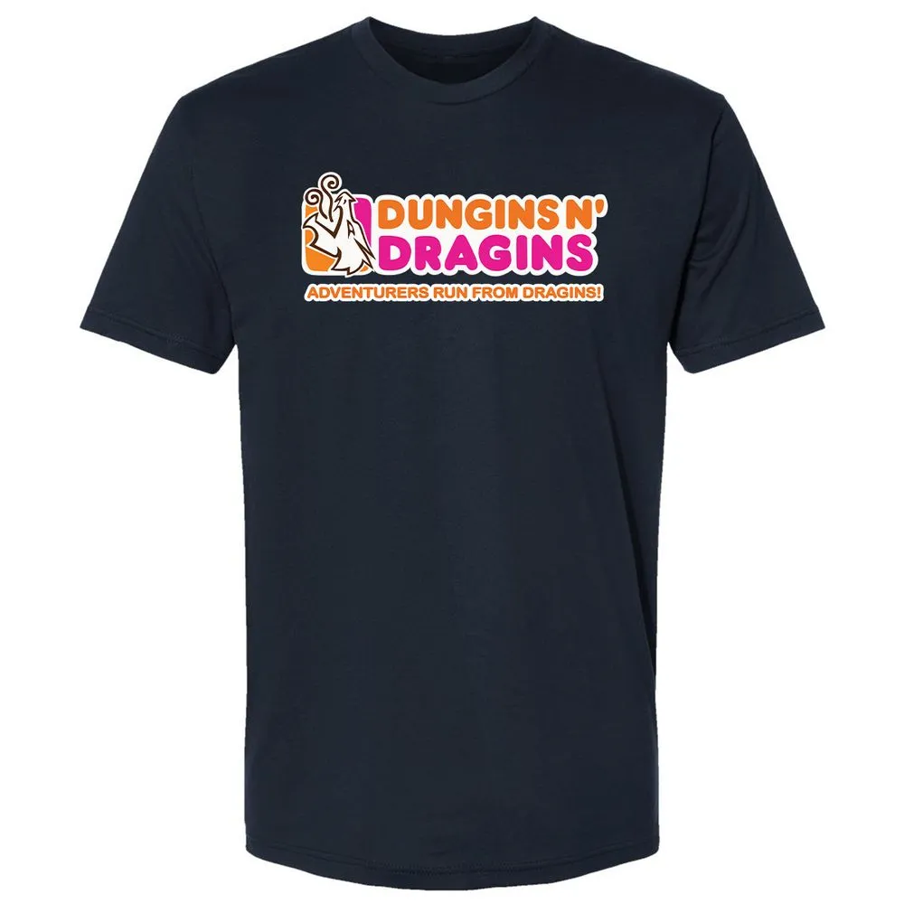 Dungins & Dragins Premium Unisex T-Shirt - Midnight Navy - 2