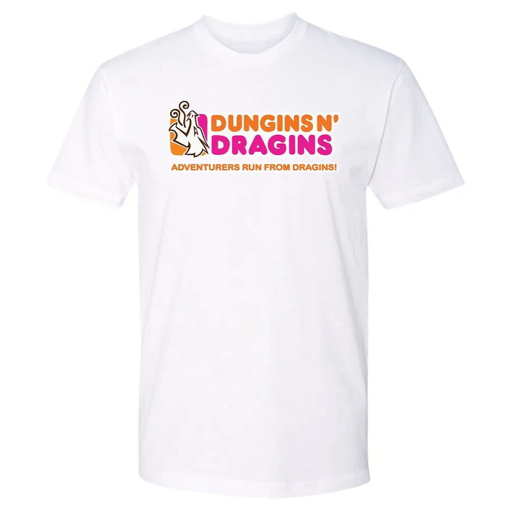 Dungins & Dragins Premium Unisex T-Shirt - White - 4