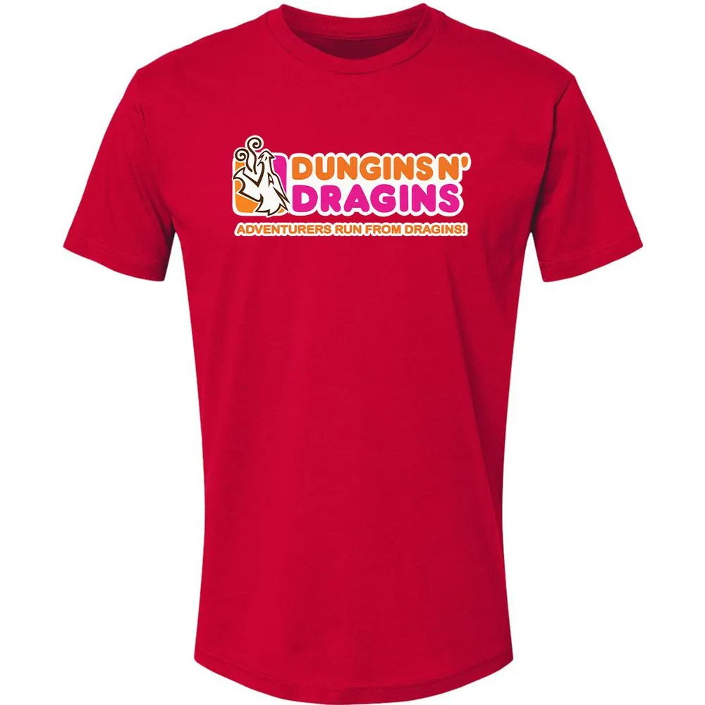 Dungins & Dragins Premium Unisex T-Shirt - Red - 6