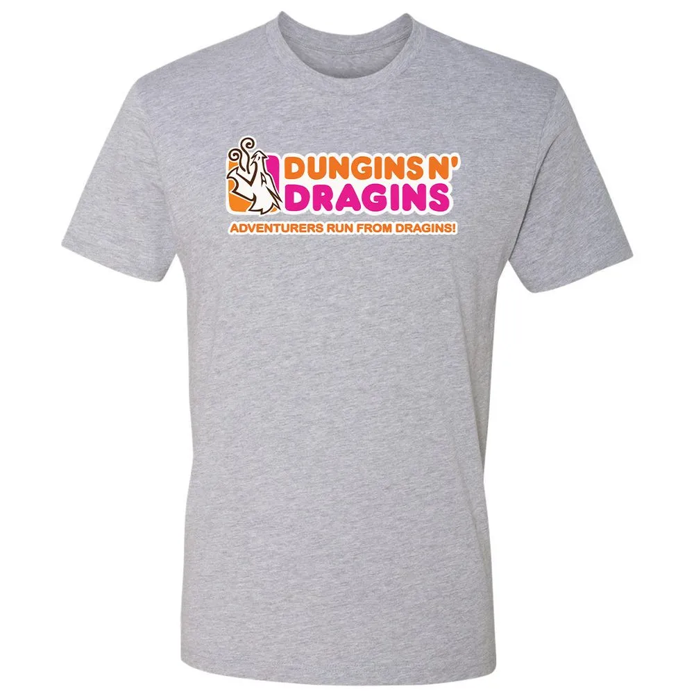 Dungins & Dragins Premium Unisex T-Shirt - Heather Grey - 9