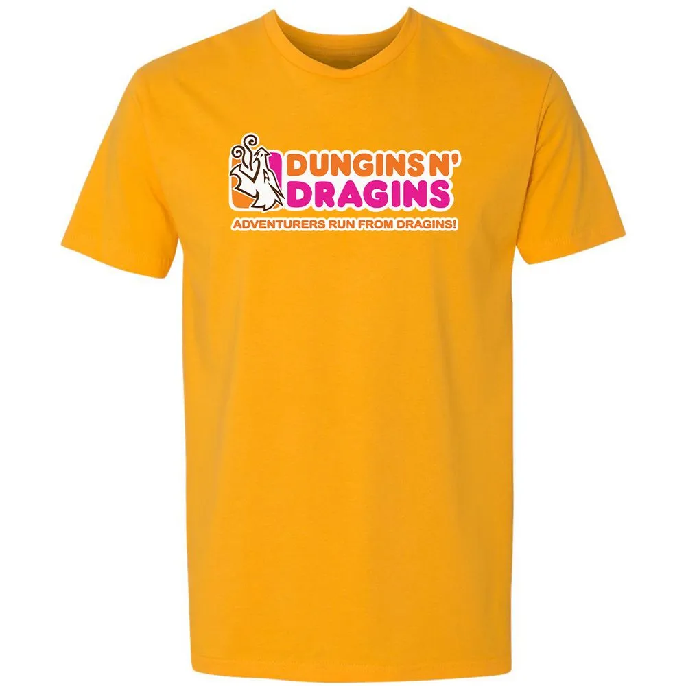 Dungins & Dragins Premium Unisex T-Shirt - Gold - 12