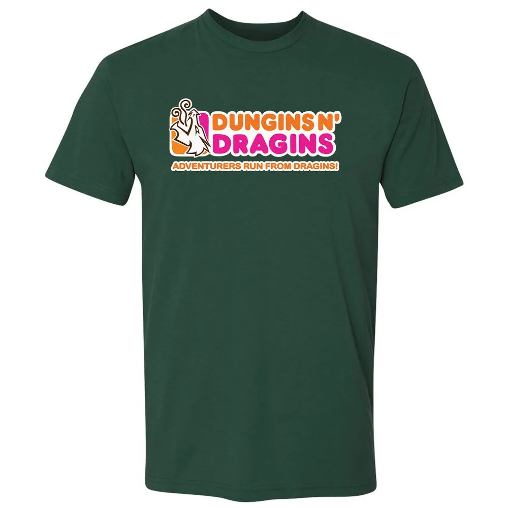 Dungins & Dragins Premium Unisex T-Shirt - Forest Green - 13