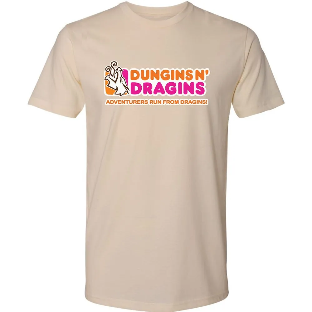 Dungins & Dragins Premium Unisex T-Shirt - Cream - 14