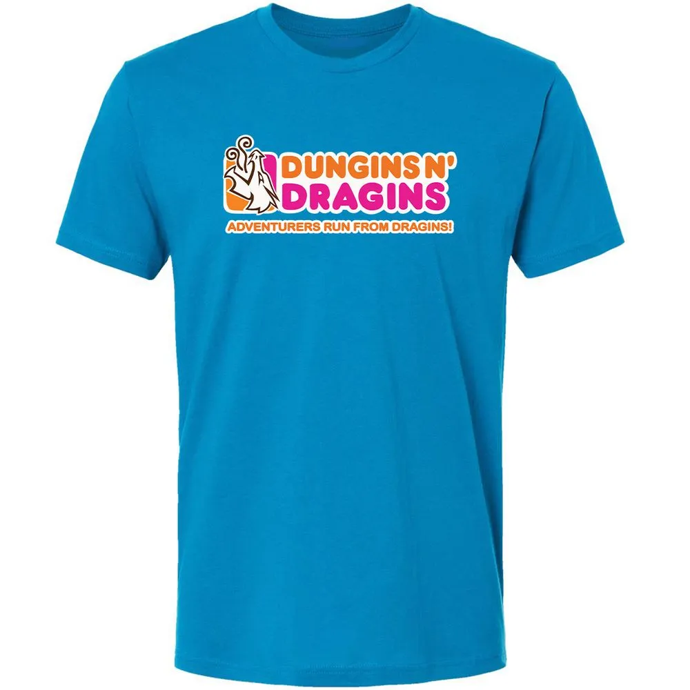 Dungins & Dragins Premium Unisex T-Shirt - Turquoise - 16