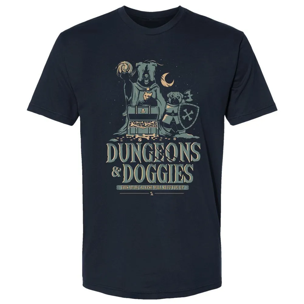 Dungeons & Doggies Premium Unisex T-Shirt - Midnight Navy - 2