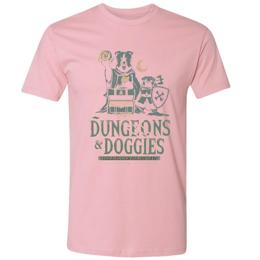 Dungeons & Doggies Premium Unisex T-Shirt - Light Pink - 3