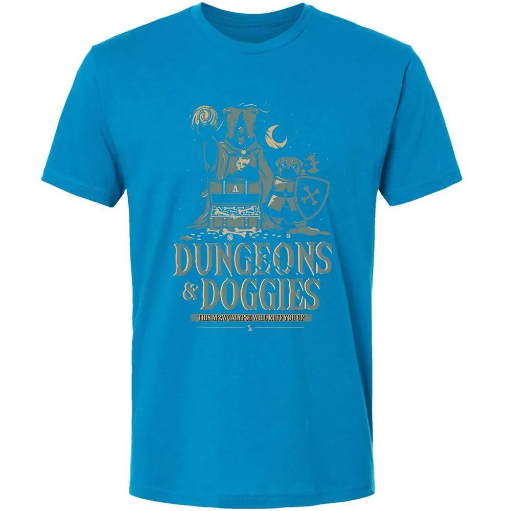 Dungeons & Doggies Premium Unisex T-Shirt - Turquoise - 16