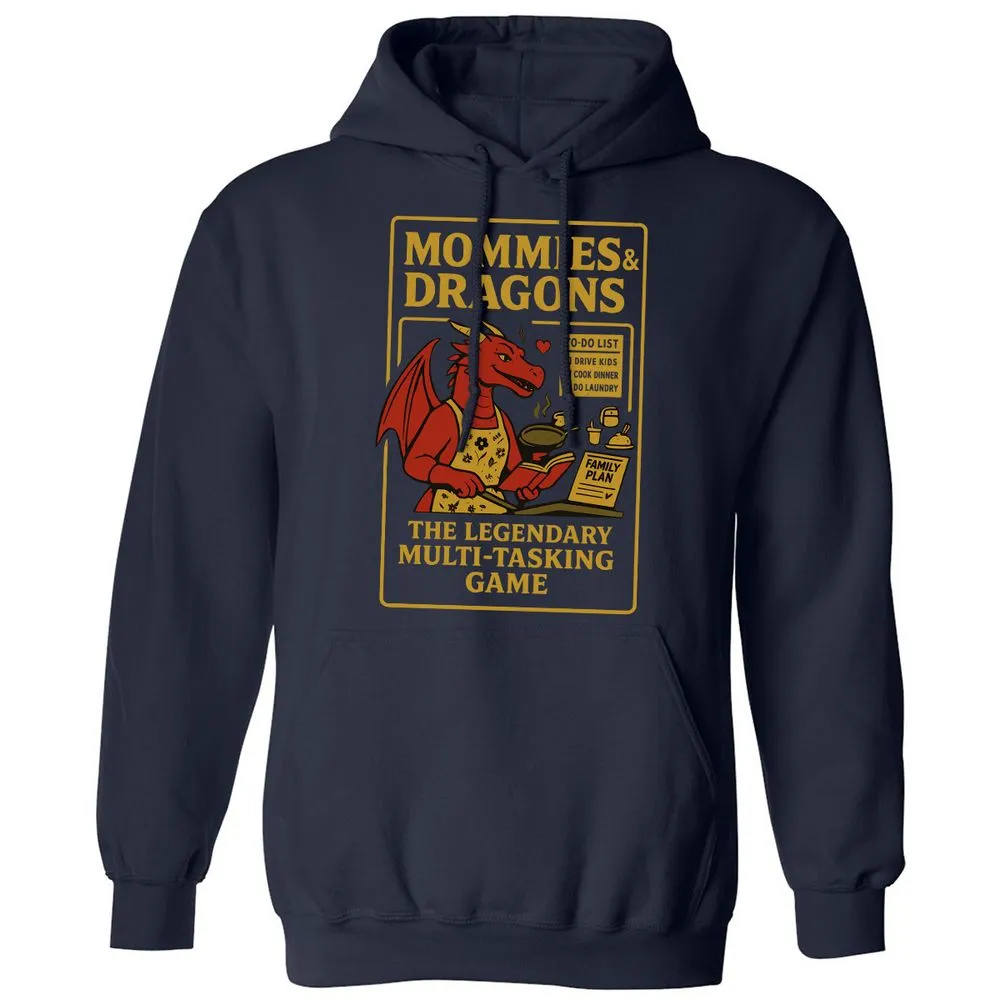 Mommies & Dragons Classic Unisex Hoodie - Navy - 2