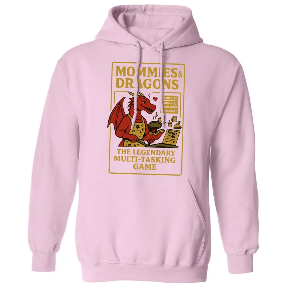 Mommies & Dragons Classic Unisex Hoodie - Light Pink - 3