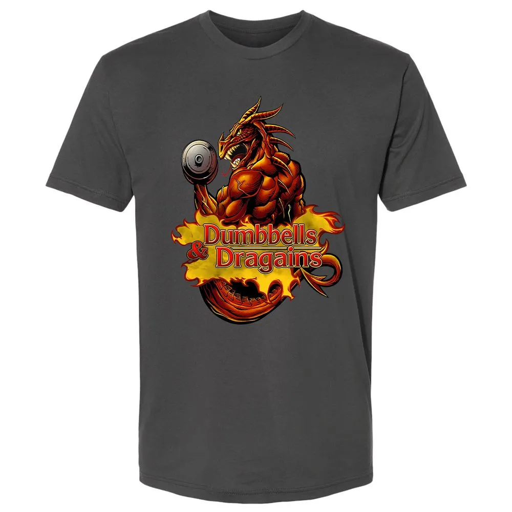 Dumbbells & Dragains Premium Unisex T-Shirt - Heavy Metal - 8