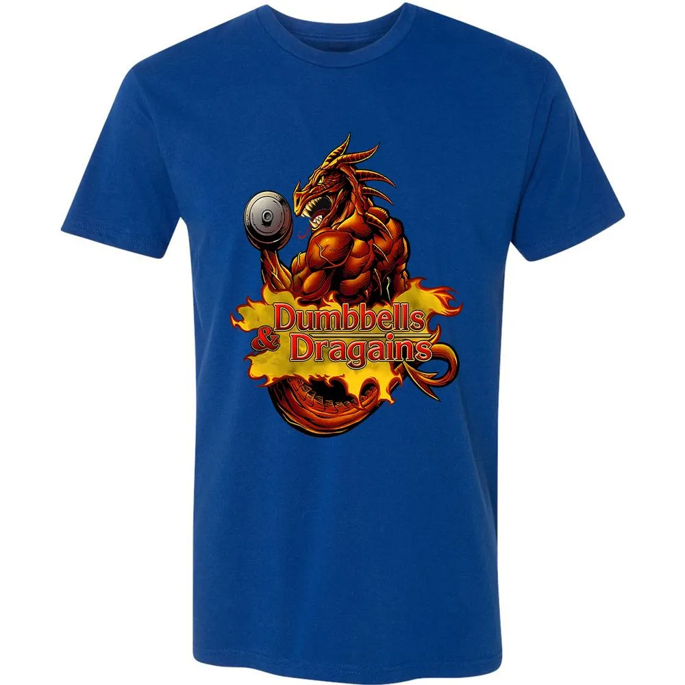 Dumbbells & Dragains Premium Unisex T-Shirt - Royal - 10