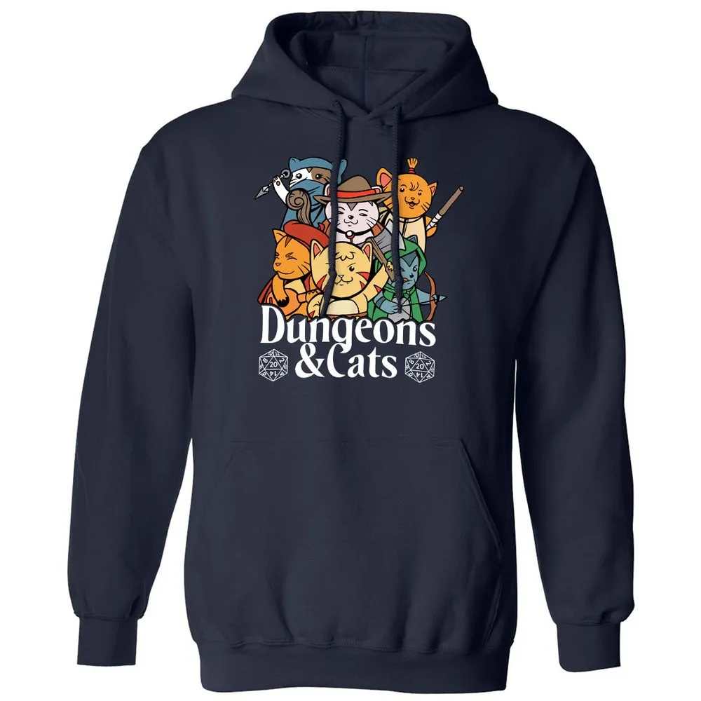 Dungeons & Cats Classic Unisex Hoodie - Navy - 2