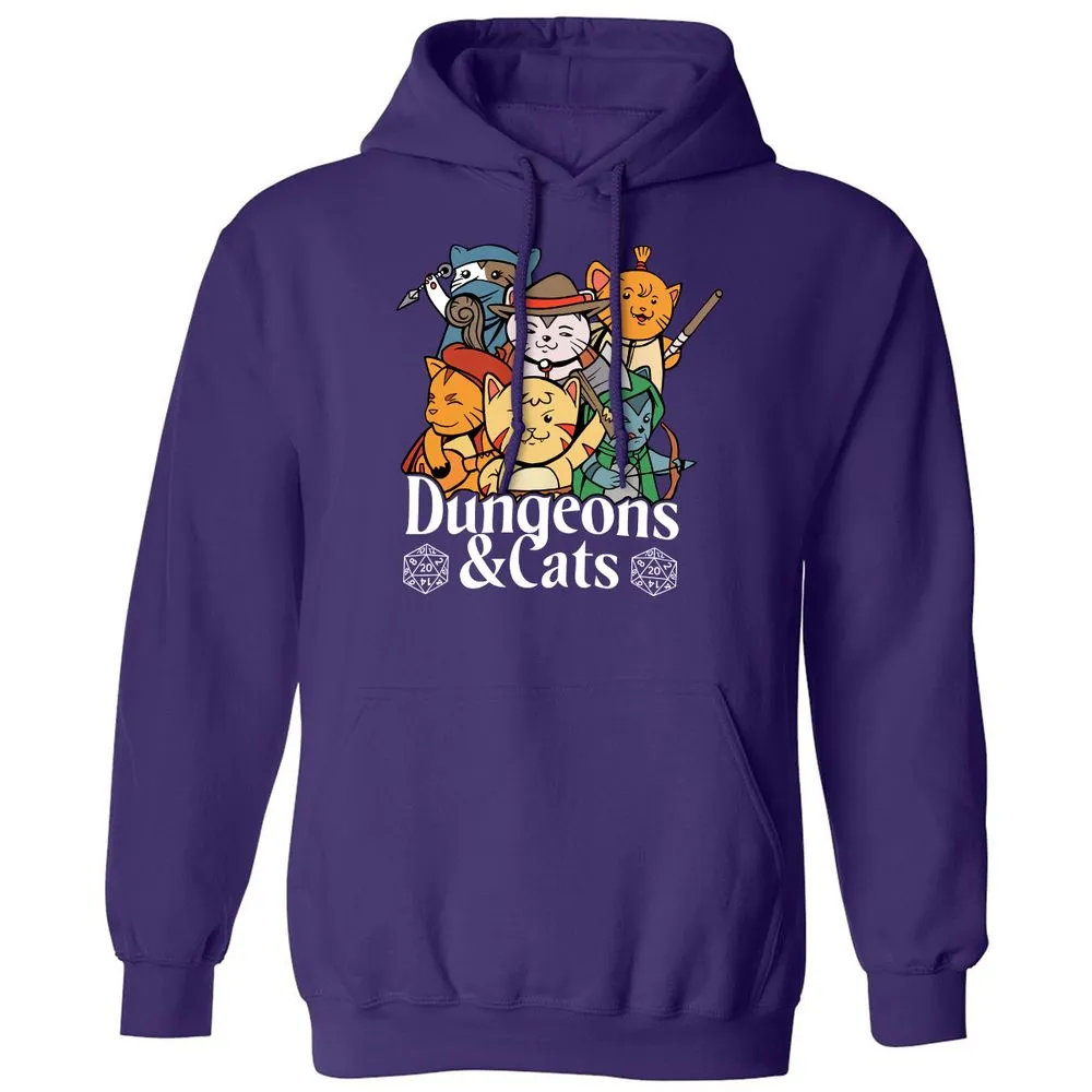 Dungeons & Cats Classic Unisex Hoodie - Purple - 6