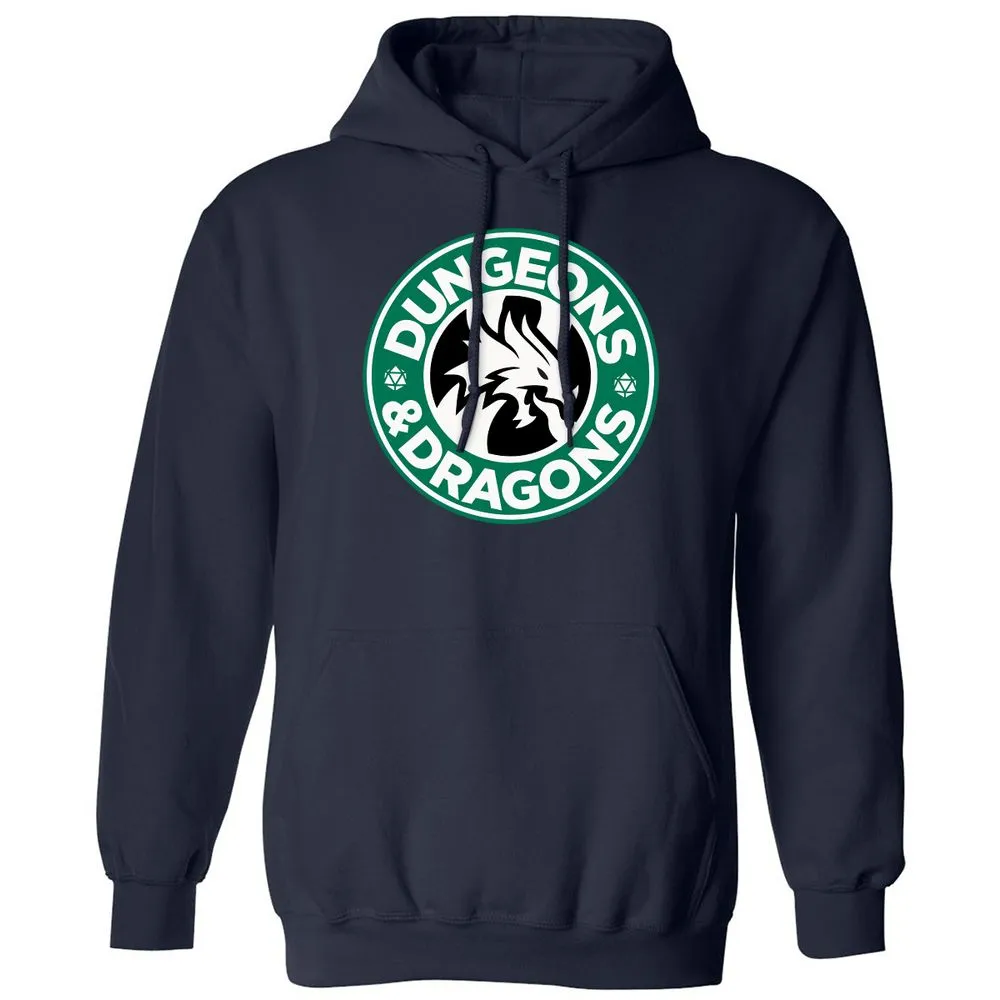 D&D Coffee Classic Unisex Hoodie - Navy - 2
