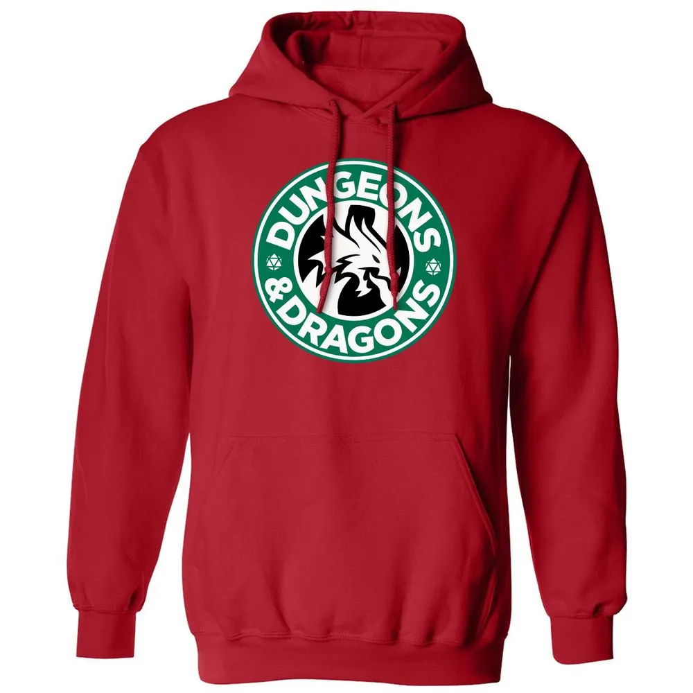 D&D Coffee Classic Unisex Hoodie - Red - 5